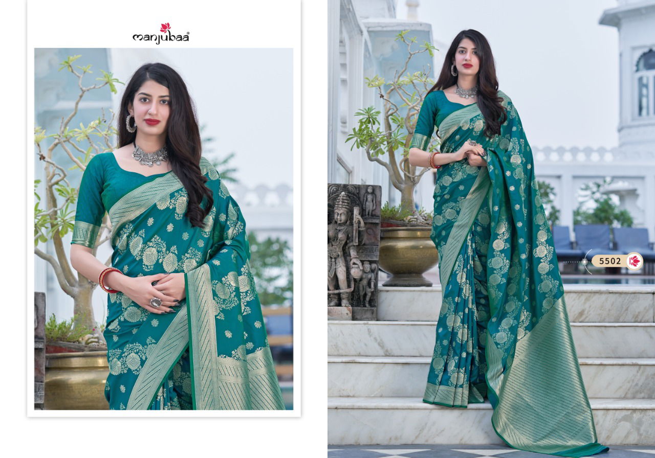 Majubaaa Maaisha Festive Wear Banarasi Silk Designer Fancy Saree Collection